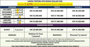 Paket Umrah 2024 | Budge Umrah | UMRAH BY LION AIR | Jazira Wisata