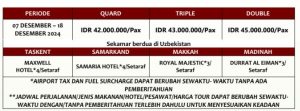 KONSORSIUM UMRAH + UZBEKISTAN | Umroh Plus Uzbekistan | Umroh Plus Uzbekistan 12 Day |Umroh Plus Uzbekistan 2024 | Jazira Wisata